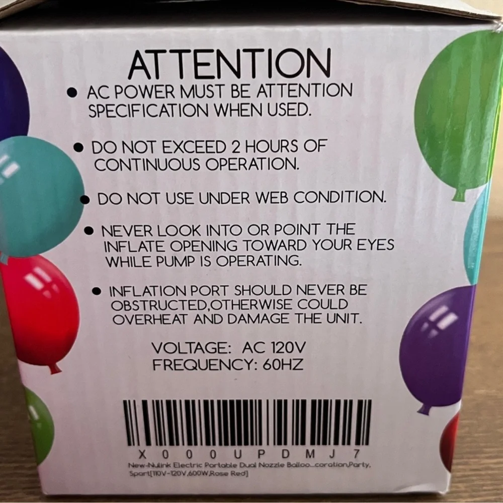 Vibrant Electric Balloon Pump